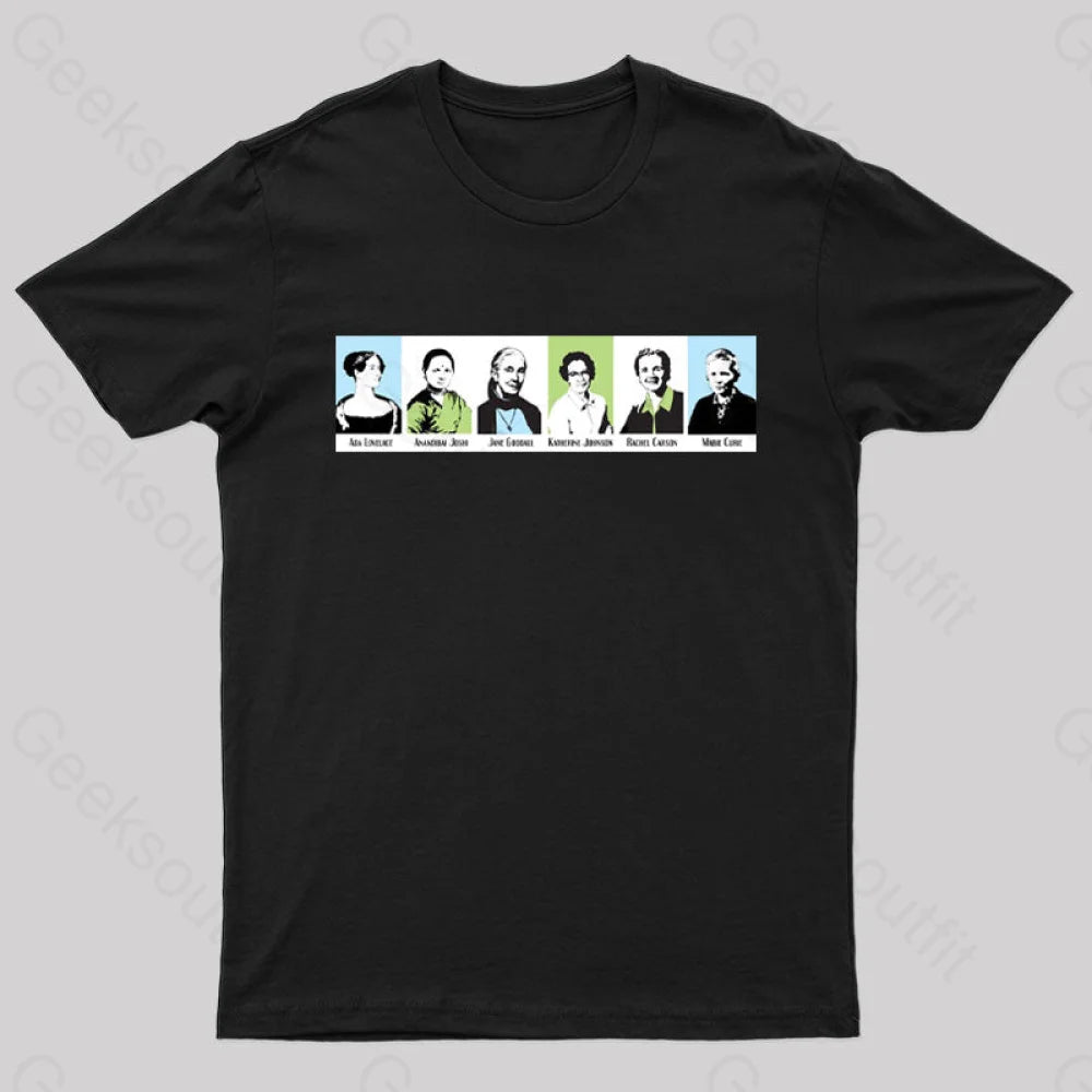 Women in Math And Science Nerd T-Shirt Practical Women's Quick - dry