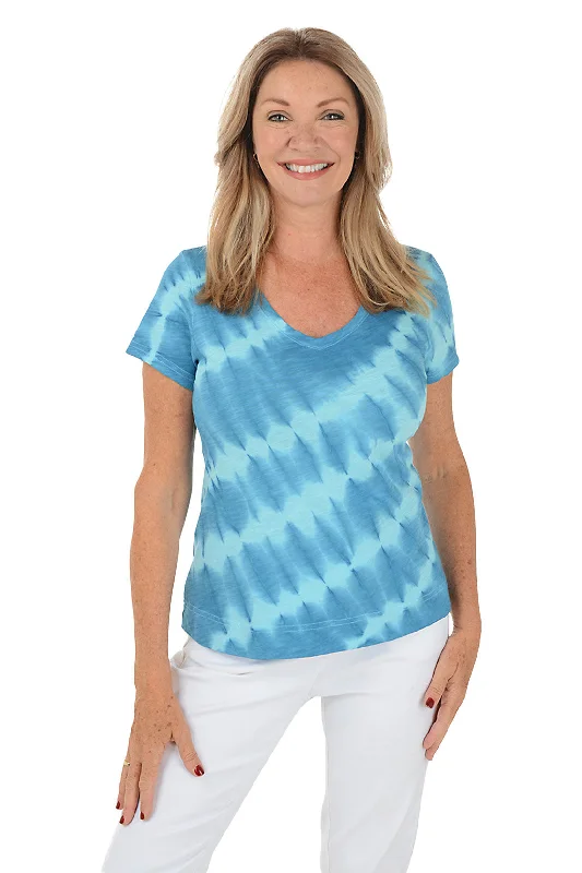 Lapis Diagonal Tie-Dye Tee Adventure