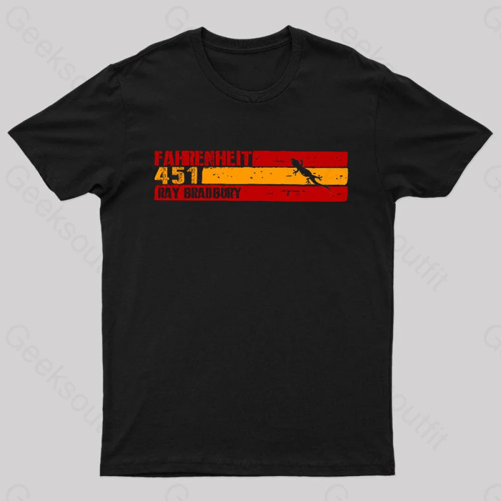 Fahrenheit 451 By Ray Bradbury Nerd T-Shirt Scandinavian