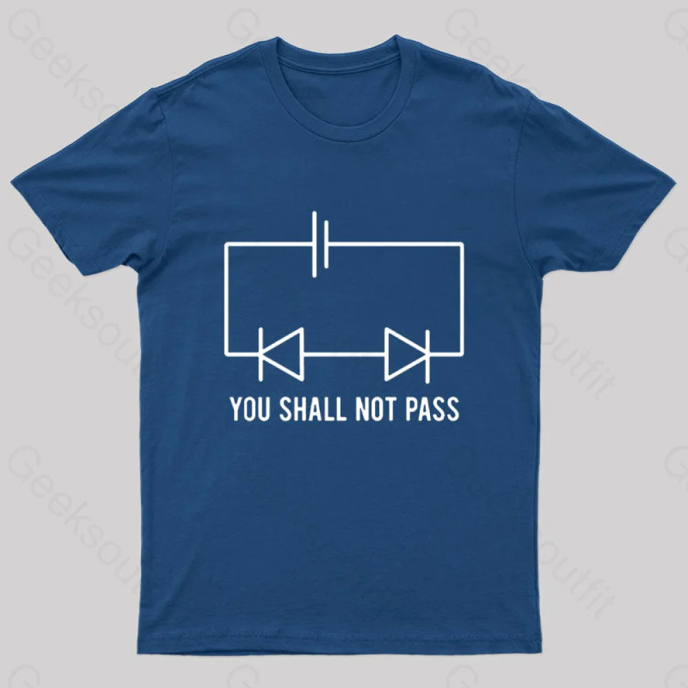 You Shall Not Pass Nerd T-Shirt Stylish Women's Neon