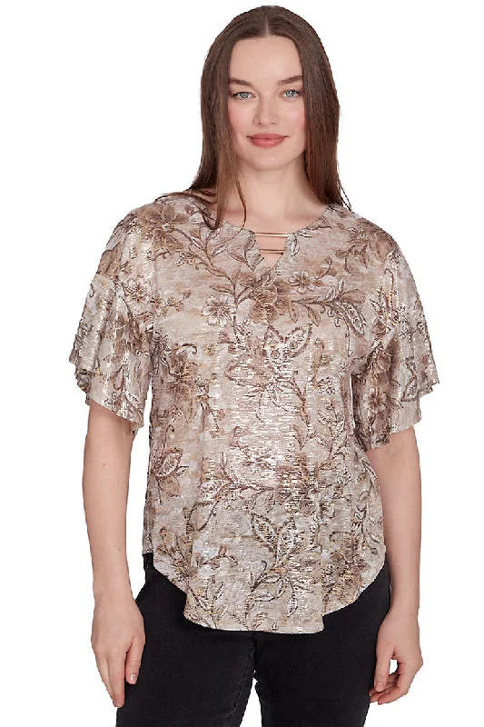 Keep It Natural Gold Foil Tee Streetwear Style for 