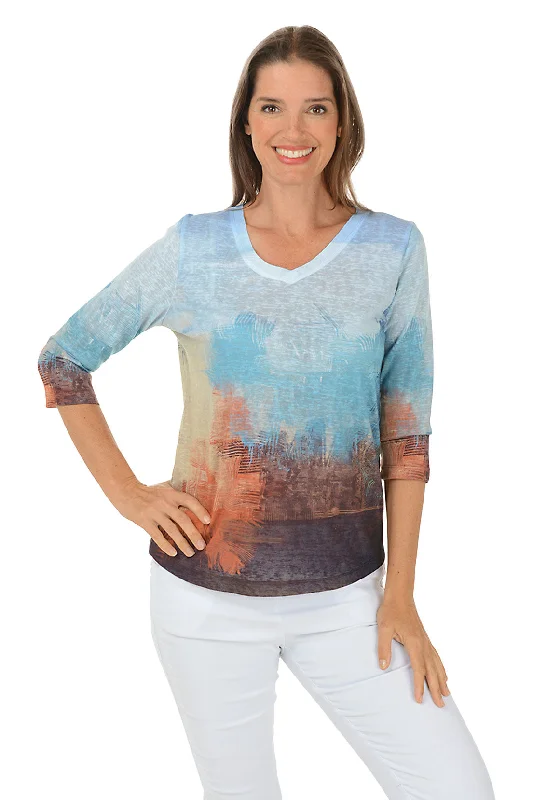 Nowadays V-Neck Knit Top Hip Women's Urban