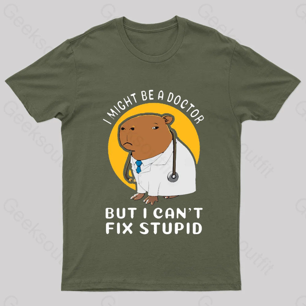 I Might Be A Doctor Geek T-Shirt Stylish Women's Tropical 