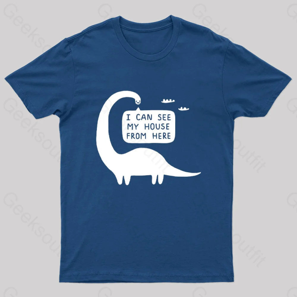 I Can See My House From Here Nerd T-Shirt Disco
