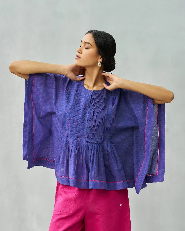 Jacaranda Boxy Top - Purple & Berry Bold Women's Statement