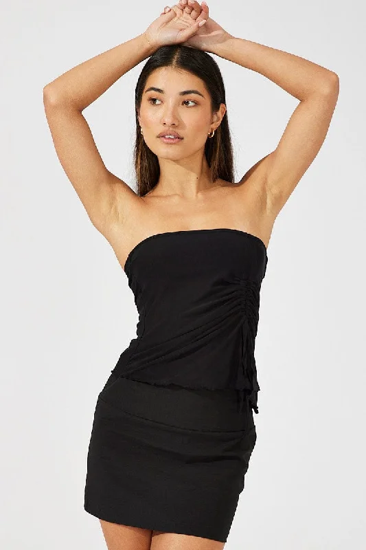 Black Bandeau Top Rugged Women's Outdoor 