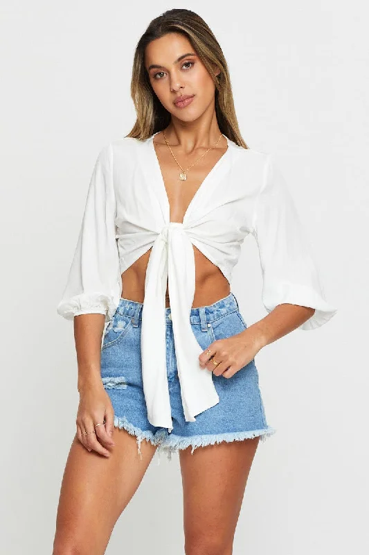 White Bolero Sophisticated Women's Tailored