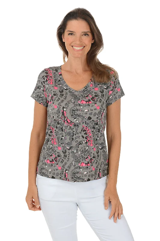 Fog Kaleidoscope V-Neck Tee Refined Women's 