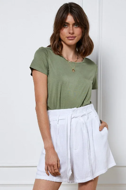 Green T Shirt Short Sleeve Bold Women's Statement
