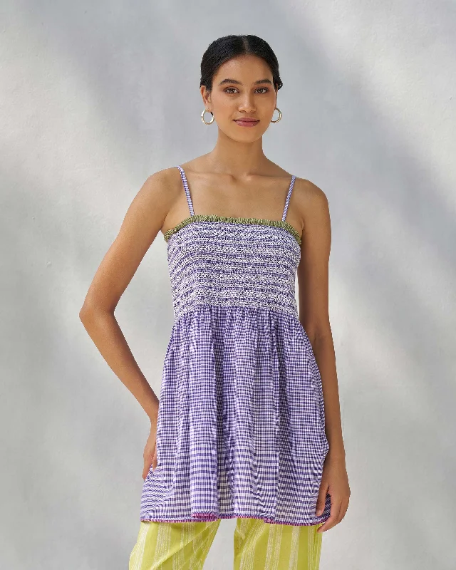 Paradise Top - Purple & White Disco