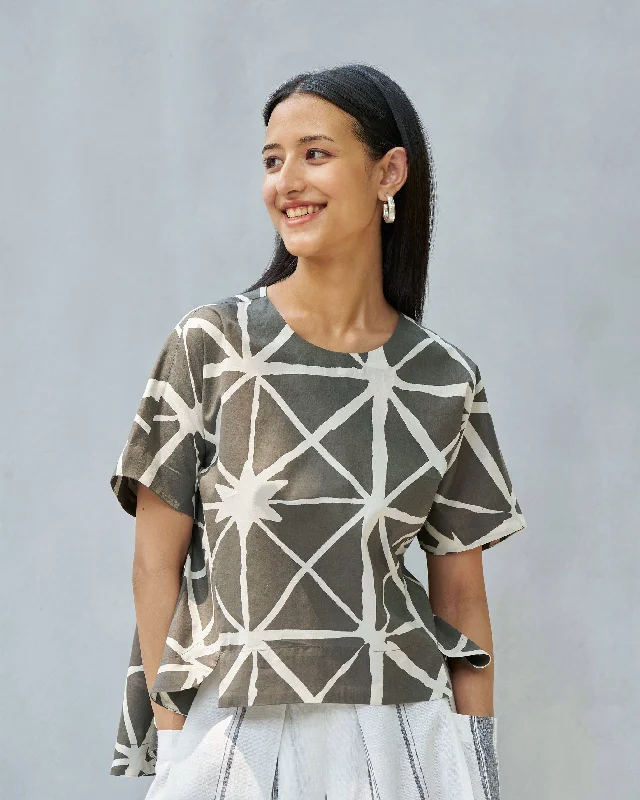 Gina Top - Stone & Ivory Confident Women's Power