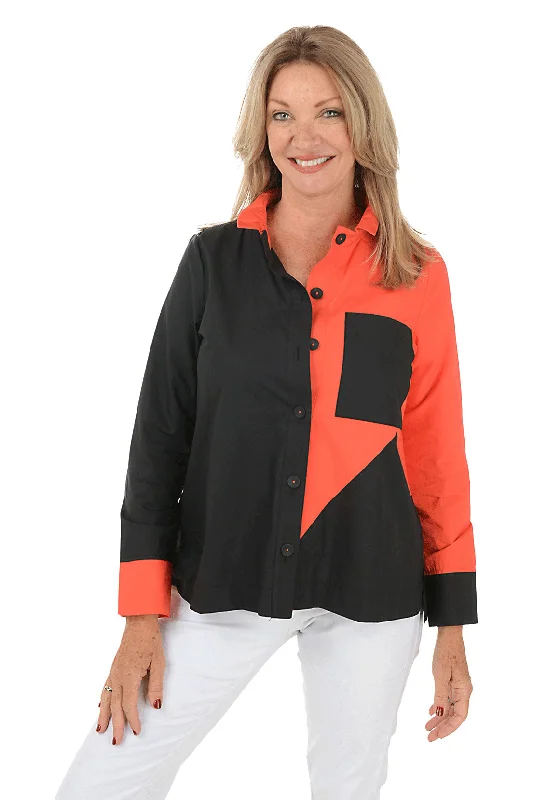 Hot Sun Color Block Shirt Jacket Sporty Women's Tennis