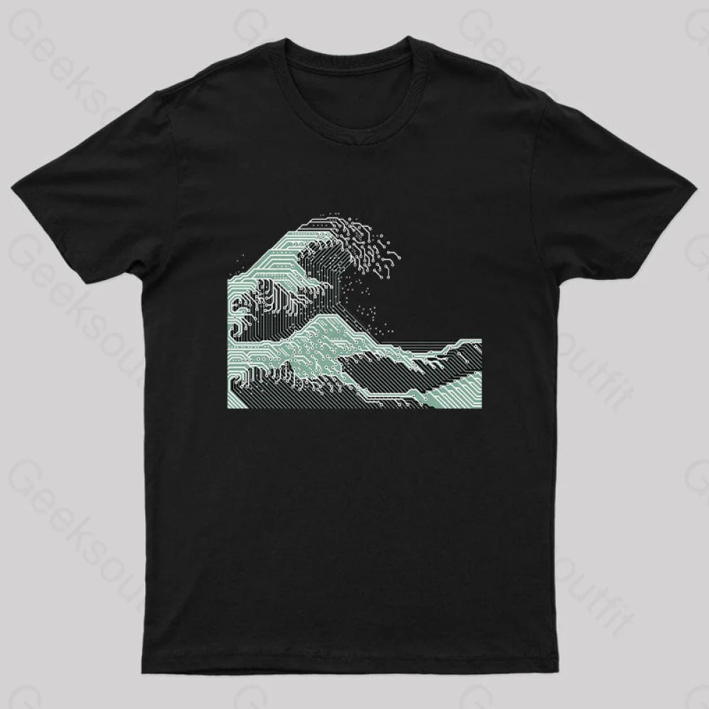 Circuitized Wave Geek T-Shirt Dynamic Women's Moto