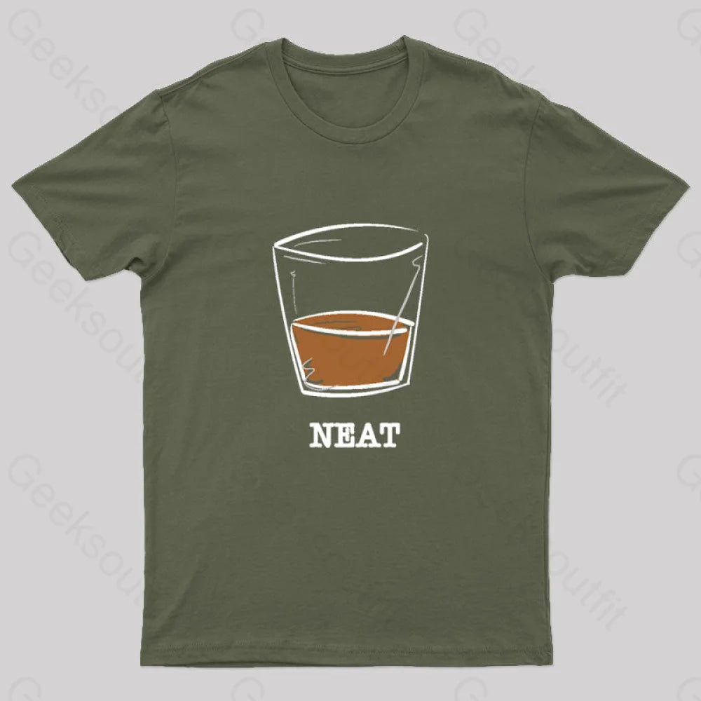 Whiskey Neat Geek T-Shirt purpose