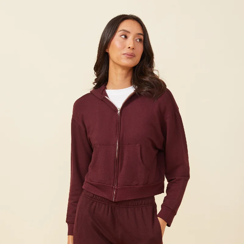 Supersoft Fleece Girlfriend Zip Up Hoody Trendy Women's 