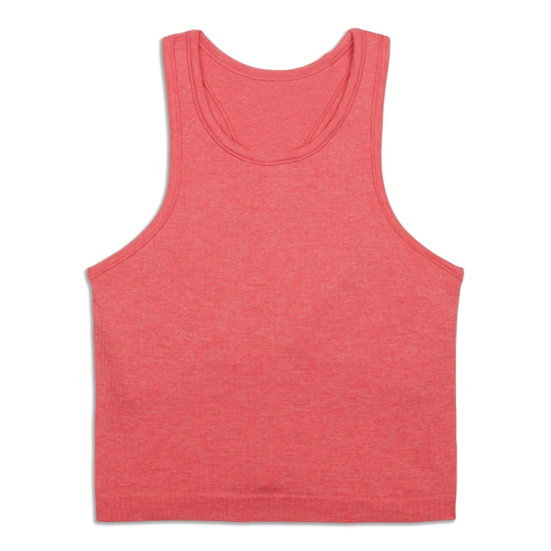 Ebb To Street Cropped Racerback Tank Top - Resale Youthful Women's Pop
