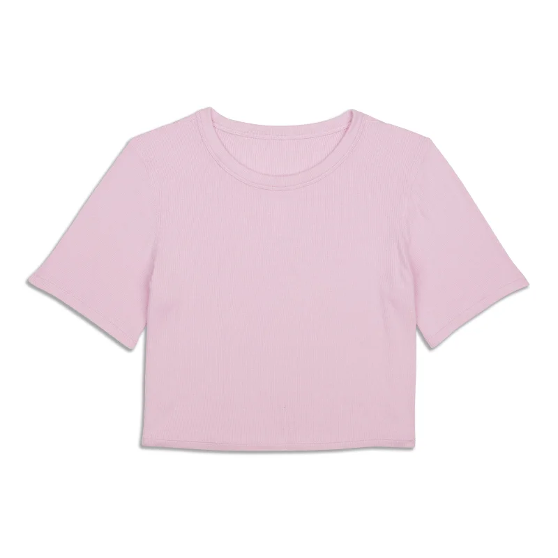 Hold Tight Straight Hem Cropped T-Shirt - Resale Bold Women's Statement