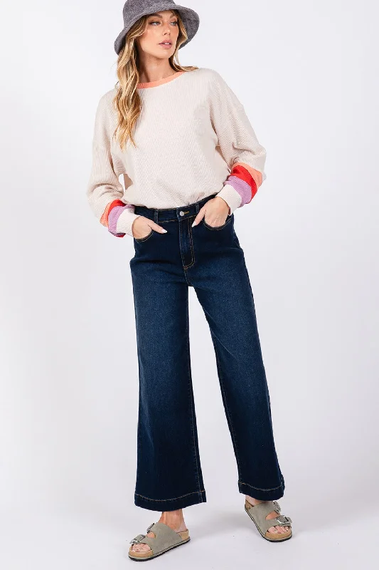 SAGE + FIG High Waist Wide Leg Jeans Unique Women's Upcycled