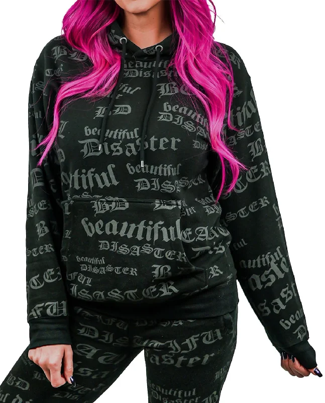 BD Identity Pullover Hoodie - Black Hip Women's Urban
