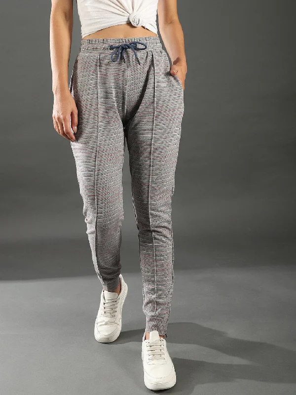 Campus Sutra Women Stylish Striped Trackpant Modern Women's 