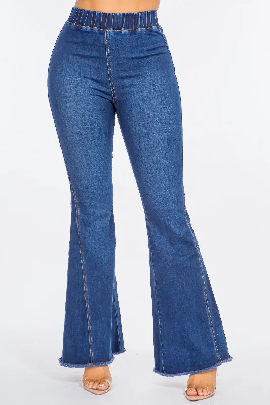 American Bazi High Waist Curvy Flare Jeans Cashmere
