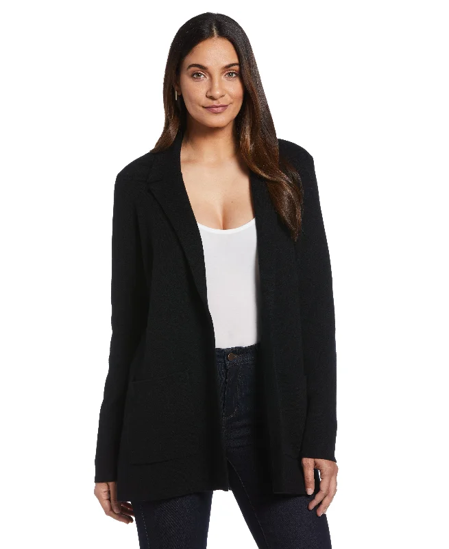 Sweater Knit Blazer Practical Women's Multi - 