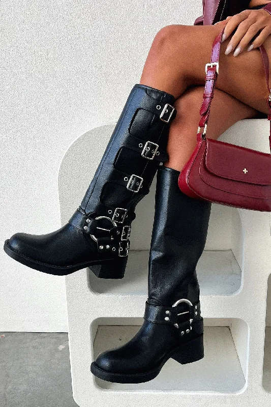 Pheonix Boots - Black Sharp Women's Italian