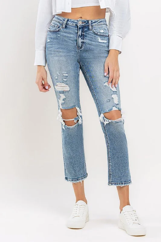 Lovervet Full Size High Rise Slim Straight Jeans Australian Beach