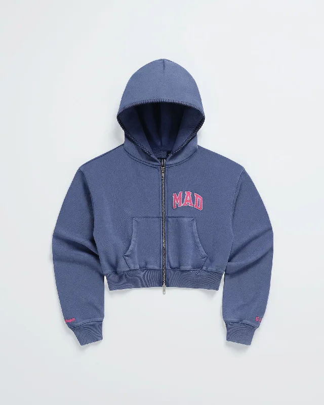 Gap Mad Full Zip Crop Hoodie Refined Women's Classic 