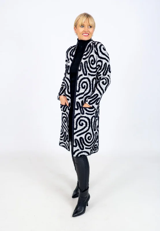 Joseph Ribkoff Swirl Cardigan Athletic Women's 