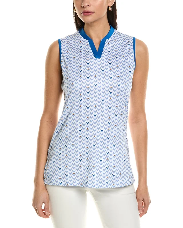 Callaway Geo Printed Top Cashmere