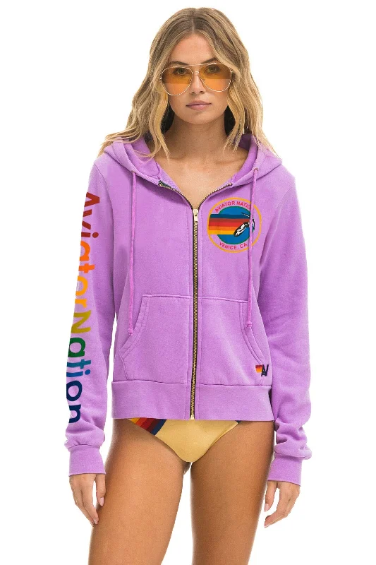 AVIATOR NATION HOODIE - NEON PURPLE Dapper Women's Bow - adorned
