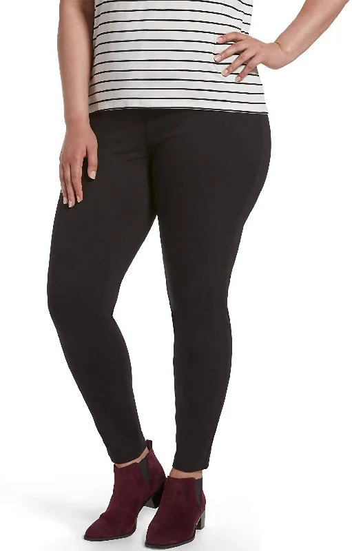 Women's Ultra Soft High Waist Denim Leggings In Black Practical Women's Quick - dry