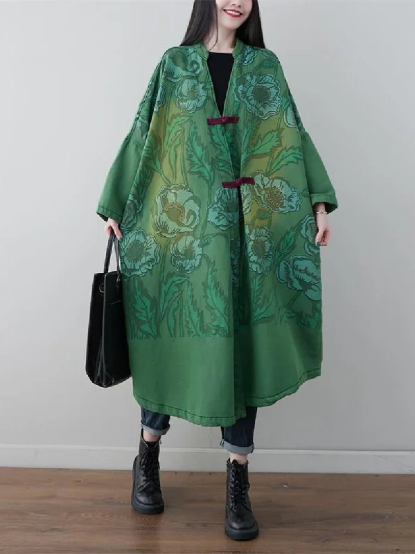 Women's Good-Looking Loose Plate Button Cardigan Vintage Women's 1970S 