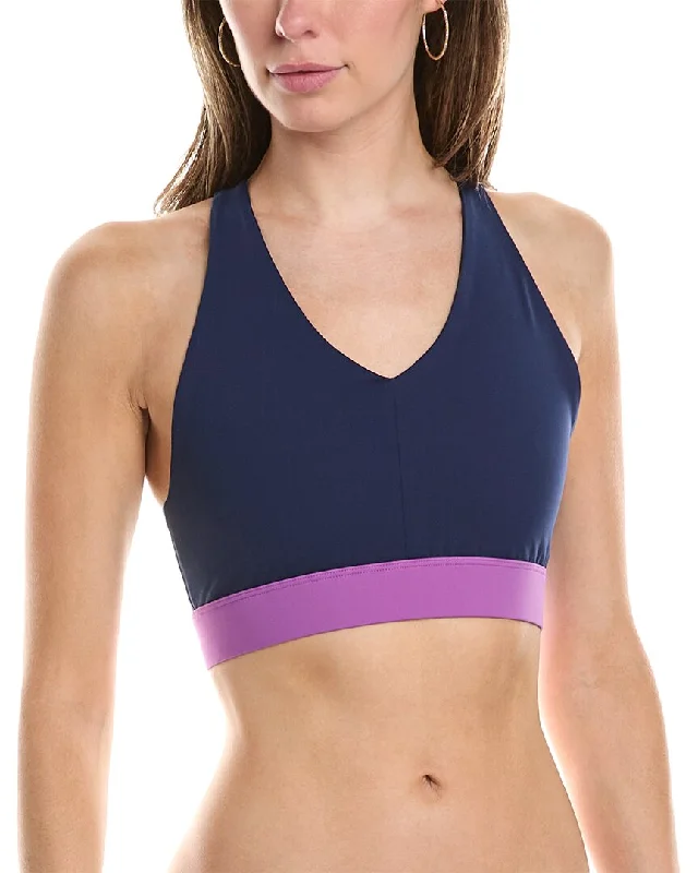 Terez Action Colorblock V-Neck Racerback Bra Adventure