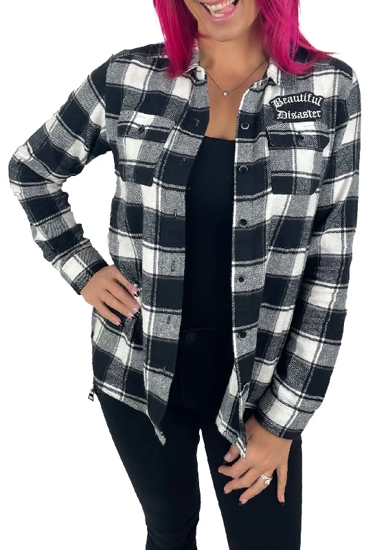 Beautiful Disaster Flannel Trendy Women's 