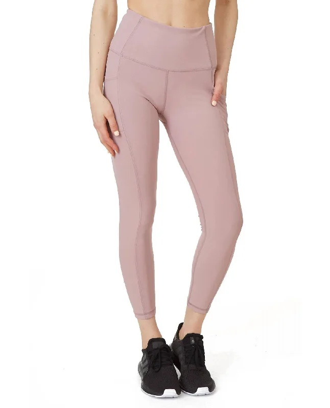 Vanessa Ankle Legging With Pockets In Pink Traditional Women's Wool