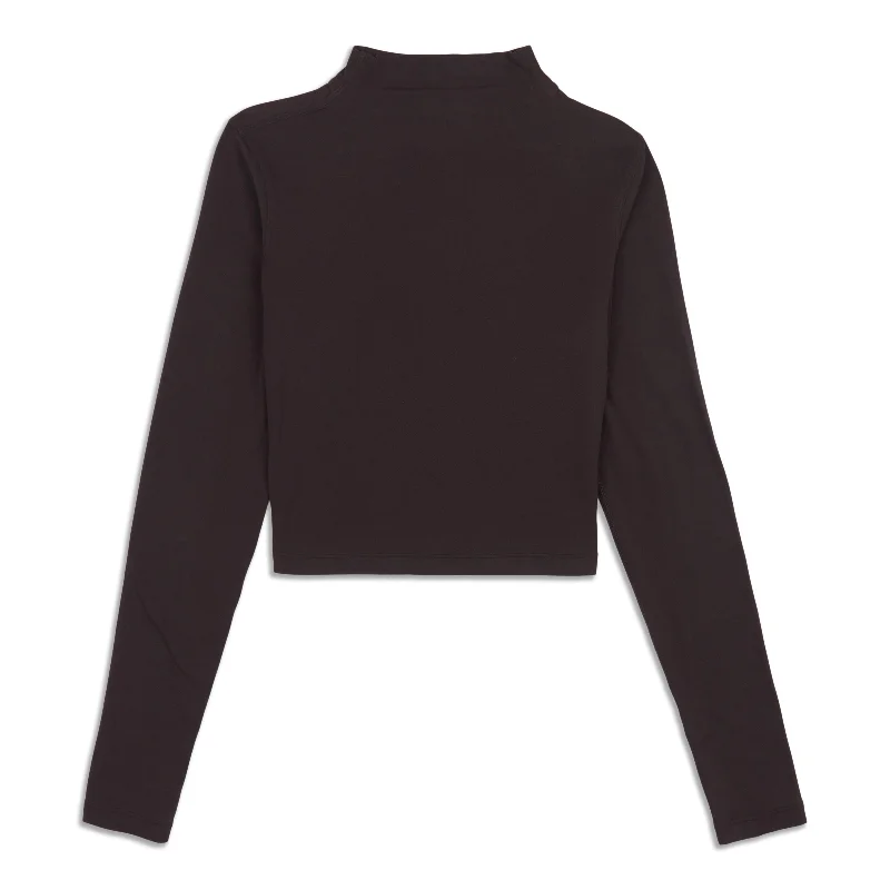 All Aligned Mock Neck Long Sleeve - Resale Minimalist Women's Casual