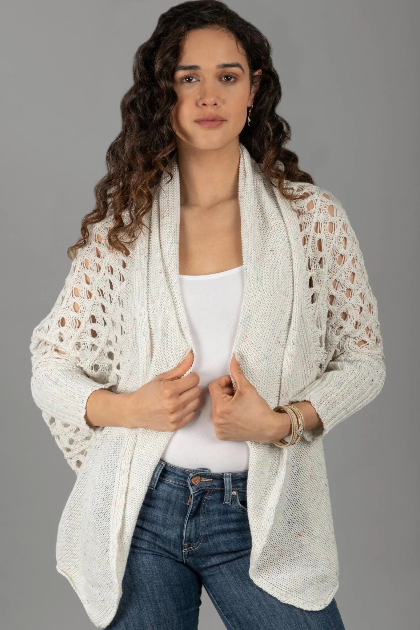 Cotton Open Knit Sweater Cool Women's Skate