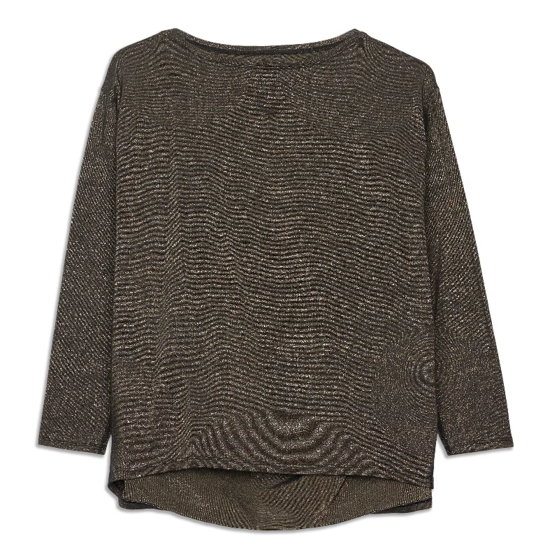 Back In Action Long Sleeve Shirt - Resale Preppy Women's College