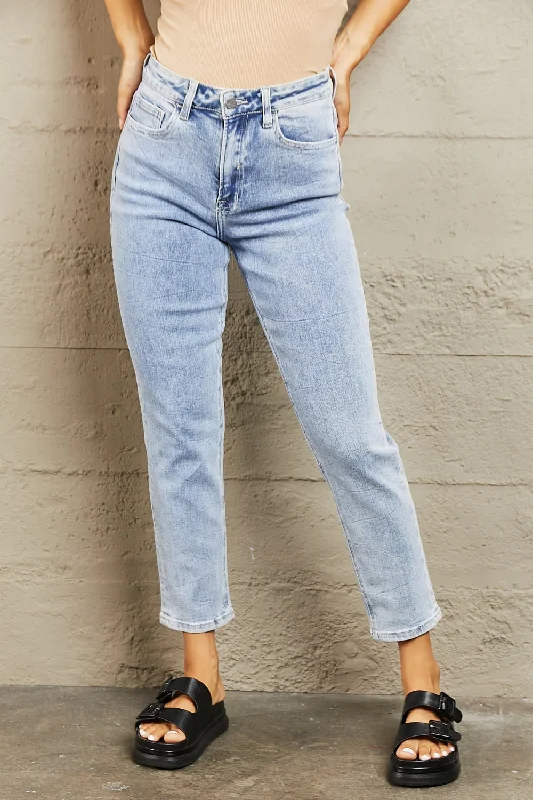 BAYEAS High Waisted Skinny Jeans Tough Women's Military - inspired