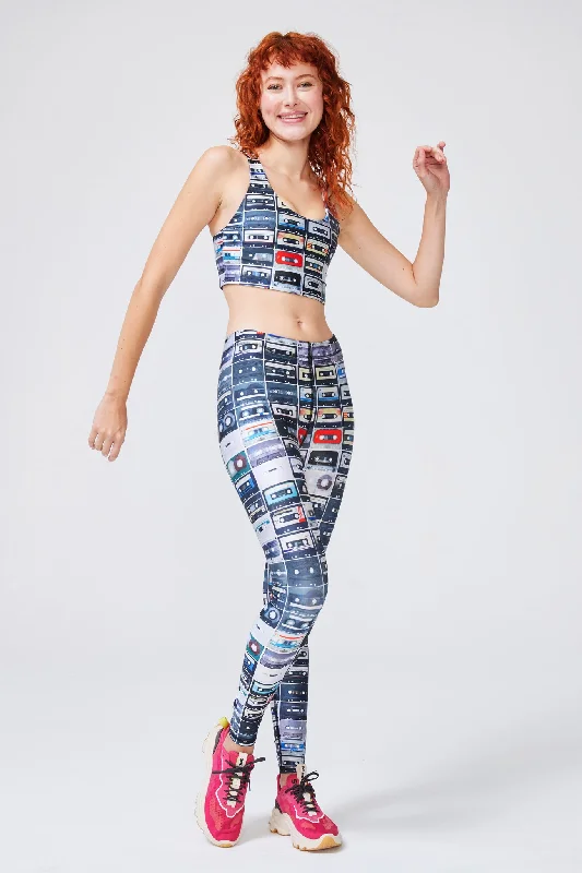 Hi-Shine Leggings in Mixtapes Elegant Women's 
