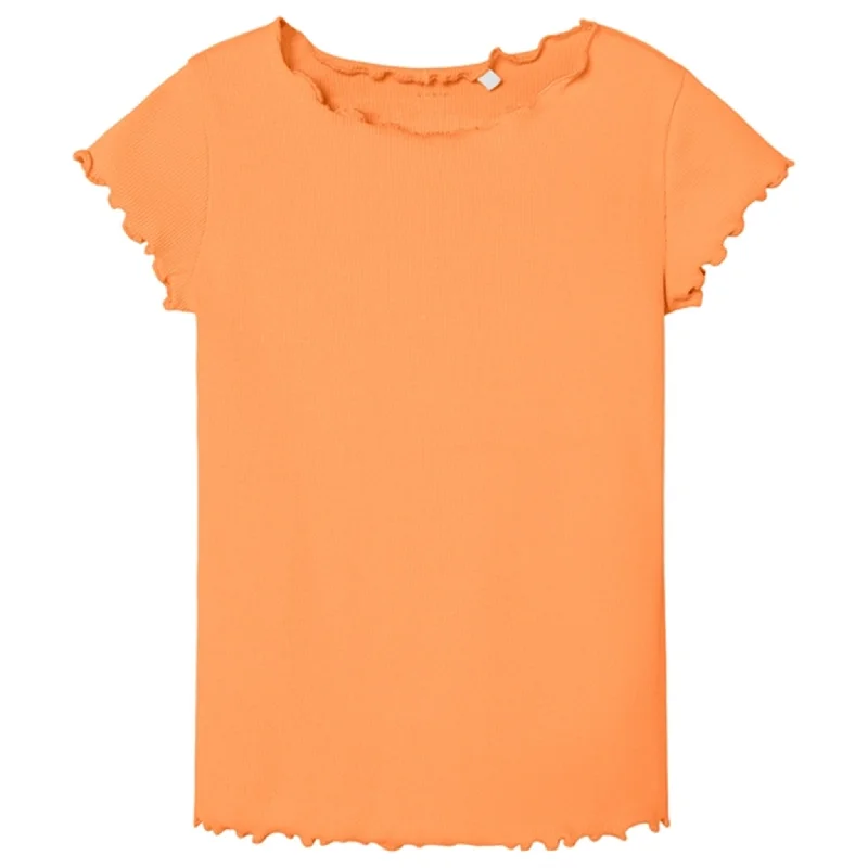 Name it Mock Orange Vemma Solid Slim T-Shirt Earthy Women's 