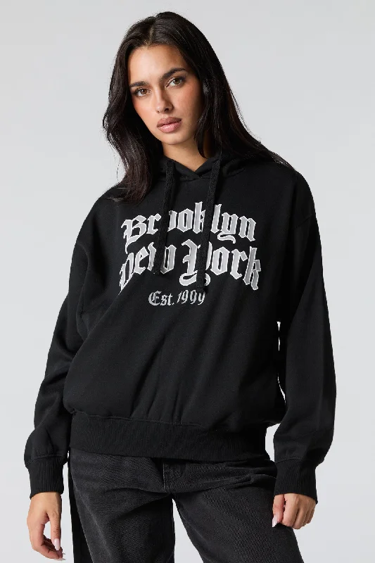 Graphic Fleece Hoodie Bold Women's Animal Print