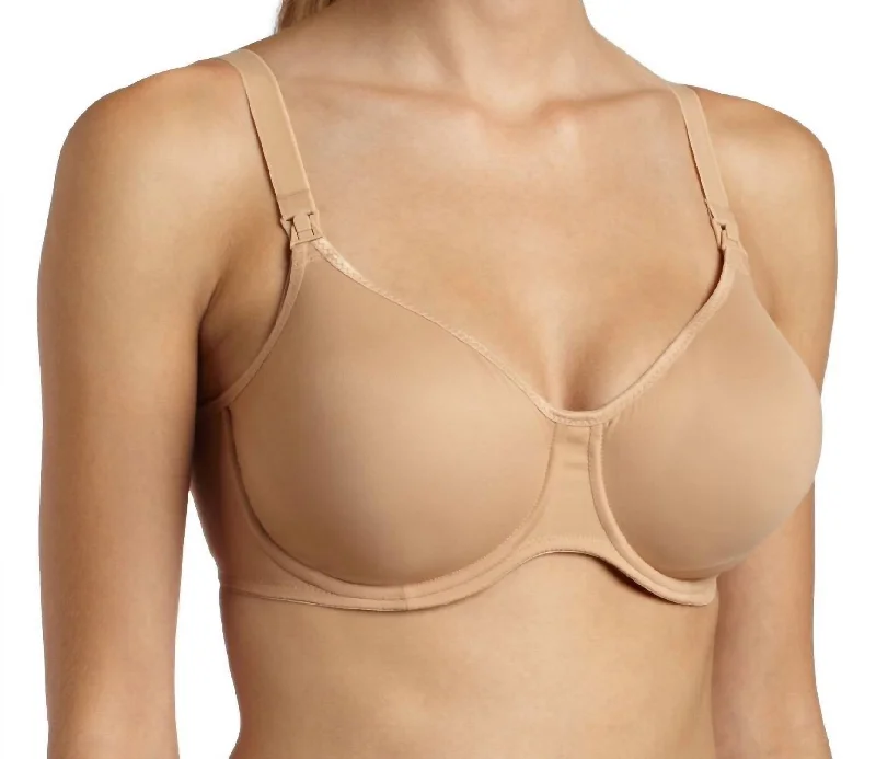 Stretch Microfiber Underwire Nursing Bra In Skin Artistic Women's Avant - 