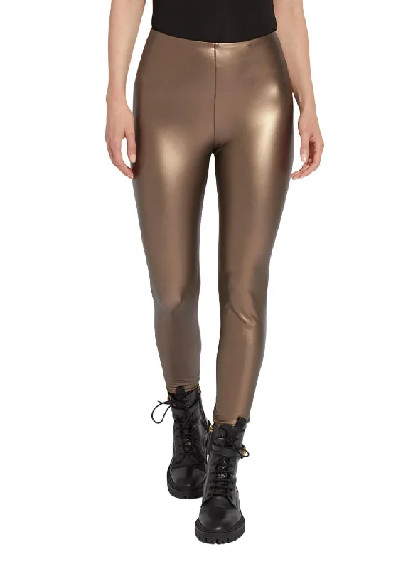 Freya Leggings In Diffused Copper Earthy Women's Hemp - based