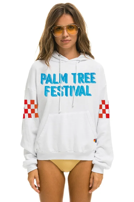 PALM TREE FESTIVAL ASPEN 2023 PULLOVER HOODIE RELAXED - WHITE Gym