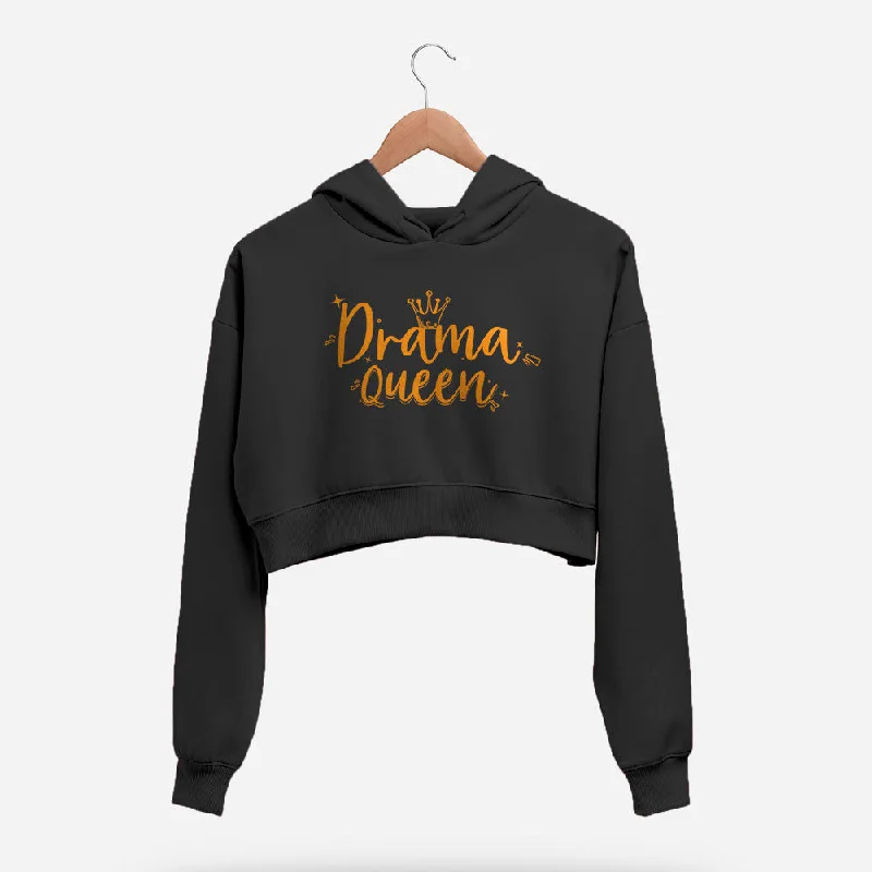 Drama Queen Crop Hoodie Traditional Women's 