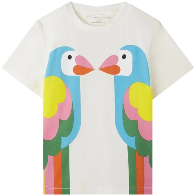 Stella McCartney Ivory T-Shirt Preppy Women's College