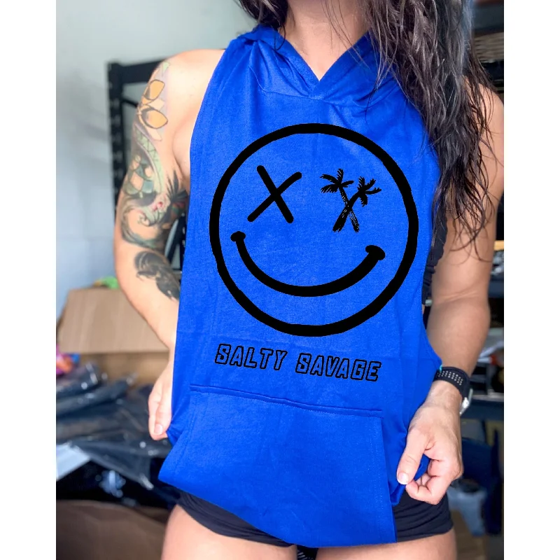 Salty Savage Unisex "Digital Spliced" Sleeveless Muscle Tank Hoodie Australian Beach Salty Savage Unisex "Digital Spliced" Sleeveless Muscle Tank Hoodie Australian Beach